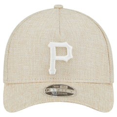 Pittsburgh Pirates Cotton Weave M-Crown A-Frame 9FORTY Adjustable Hat Beige | New Era