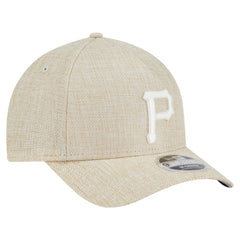 Pittsburgh Pirates Cotton Weave M-Crown A-Frame 9FORTY Adjustable Hat Beige | New Era