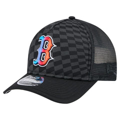 Boston Red Sox Gradient 9FORTY A-Frame M-Crown Trucker Adjustable Hat Black | New Era