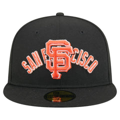 San Francisco Giants Overlap 59FIFTY Fitted Hat Black | New Era