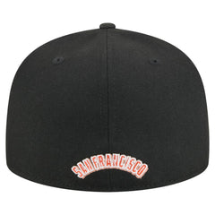 San Francisco Giants Overlap 59FIFTY Fitted Hat Black | New Era