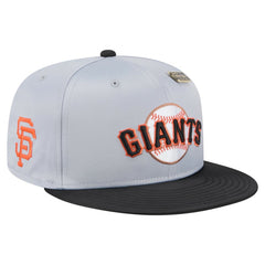 San Francisco Giants Satin 59FIFTY Fitted Hat Gray/Black | New Era