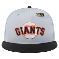 San Francisco Giants Satin 59FIFTY Fitted Hat Gray/Black | New Era