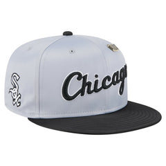 Chicago White Sox Satin 59FIFTY Fitted Hat Gray/Black | New Era