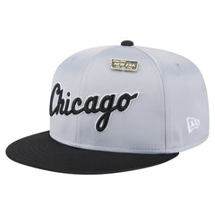 Chicago White Sox Satin 59FIFTY Fitted Hat Gray/Black | New Era