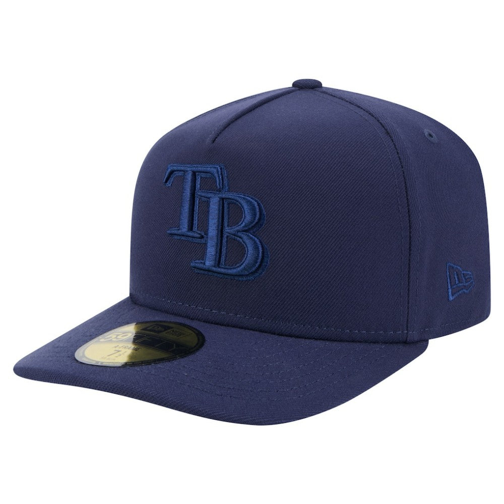 Tampa Bay Rays Color Pack A-Frame 59FIFTY Fitted Hat Navy | New Era