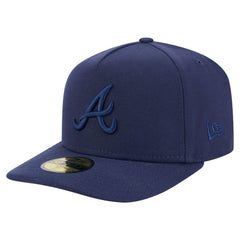 Atlanta Braves Color Pack A-Frame 59FIFTY Fitted Hat Navy | New Era