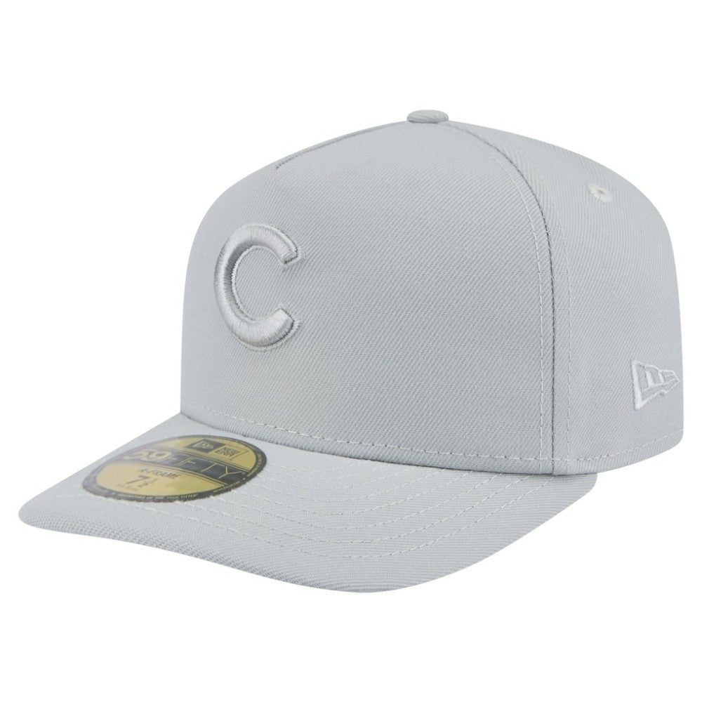 Chicago Cubs Colorpack A-Frame 59FIFTY Fitted Hat Gray | New Era