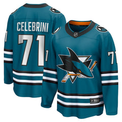 Macklin Celebrini San Jose Sharks Fanatics Home Breakaway Jersey �Teal