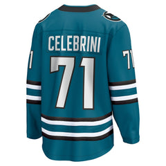 Macklin Celebrini San Jose Sharks Fanatics Home Breakaway Jersey �Teal