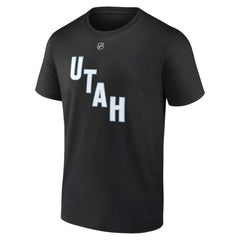 Clayton Keller Utah Mammoth Fanatics Authentic Stack Name & Number T-Shirt Black