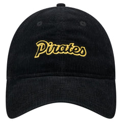 Pittsburgh Pirates Women's Corduroy 9TWENTY Adjustable Hat Black | New Era