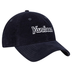 New York Yankees Women's Corduroy 9TWENTY Adjustable Hat Navy | New Era