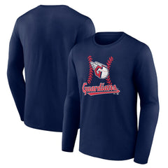 Cleveland Guardians Fastball Long Sleeve T-Shirt Navy