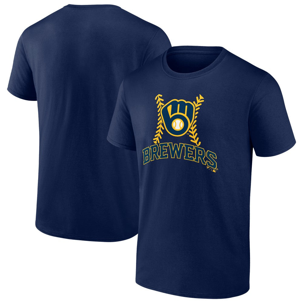 Milwaukee Brewers Fastball T-Shirt Navy