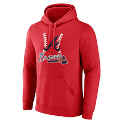 Atlanta Braves Fastball Pullover Hoodie Red