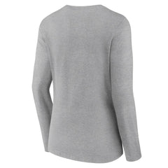 Atlanta Braves Women's Fastball Long Sleeve V-Neck T-Shirt Gray