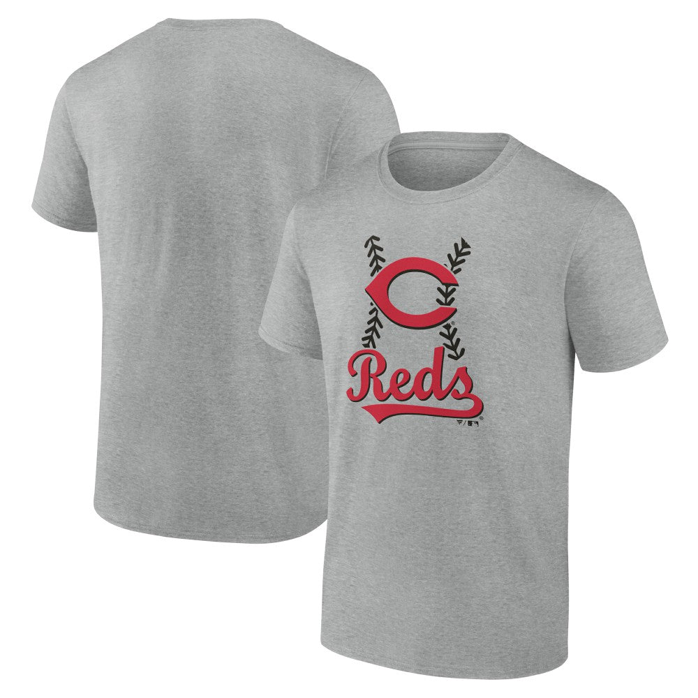 Cincinnati Reds Fastball T-Shirt Heather Gray