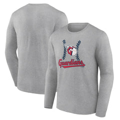 Cleveland Guardians Fastball Long Sleeve T-Shirt Gray