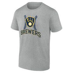 Milwaukee Brewers Fastball T-Shirt Heather Gray