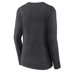 Baltimore Orioles Women's Monochrome Long Sleeve V-Neck T-Shirt Charcoal