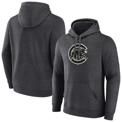 Chicago Cubs Monochrome Pullover Hoodie Charcoal