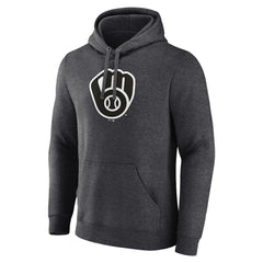 Milwaukee Brewers Monochrome Pullover Hoodie Charcoal