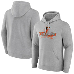 Baltimore Orioles Evanston Stencil Pullover Hoodie Gray