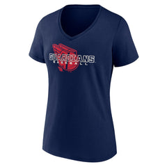 Cleveland Guardians Women's Stellar V-Neck T-Shirt Navy