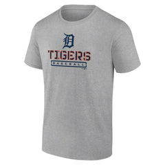 Detroit Tigers Evanston Stencil T-Shirt Heather Gray