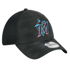 Miami Marlins Subtle Camo 39THIRTY Flex Hat Black | New Era