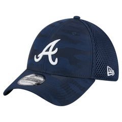 Atlanta Braves Subtle Camo 39THIRTY Flex Hat Navy | New Era