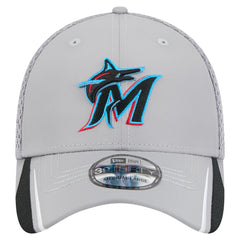 Miami Marlins Linear 39THIRTY Flex Hat Gray | New Era