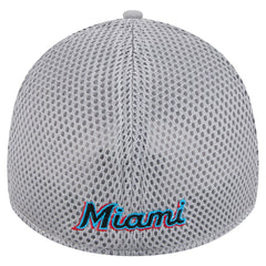 Miami Marlins Linear 39THIRTY Flex Hat Gray | New Era