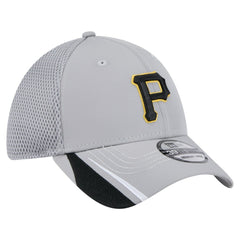 Pittsburgh Pirates Linear 39THIRTY Flex Hat Gray | New Era