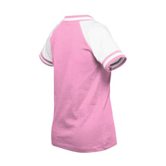 Houston Astros Girls Youth Mommy & Me Raglan V-Neck T-Shirt Pink | New Era