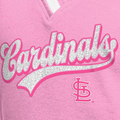 St. Louis Cardinals Girls Youth Mommy & Me Raglan V-Neck T-Shirt Pink | New Era