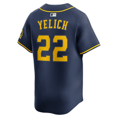 Christian Yelich Milwaukee Brewers Alternate Limited Jersey - Navy