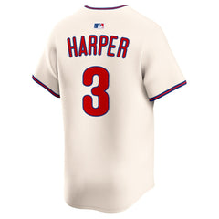 Bryce Harper Philadelphia Phillies Alternate Limited Jersey - Cream