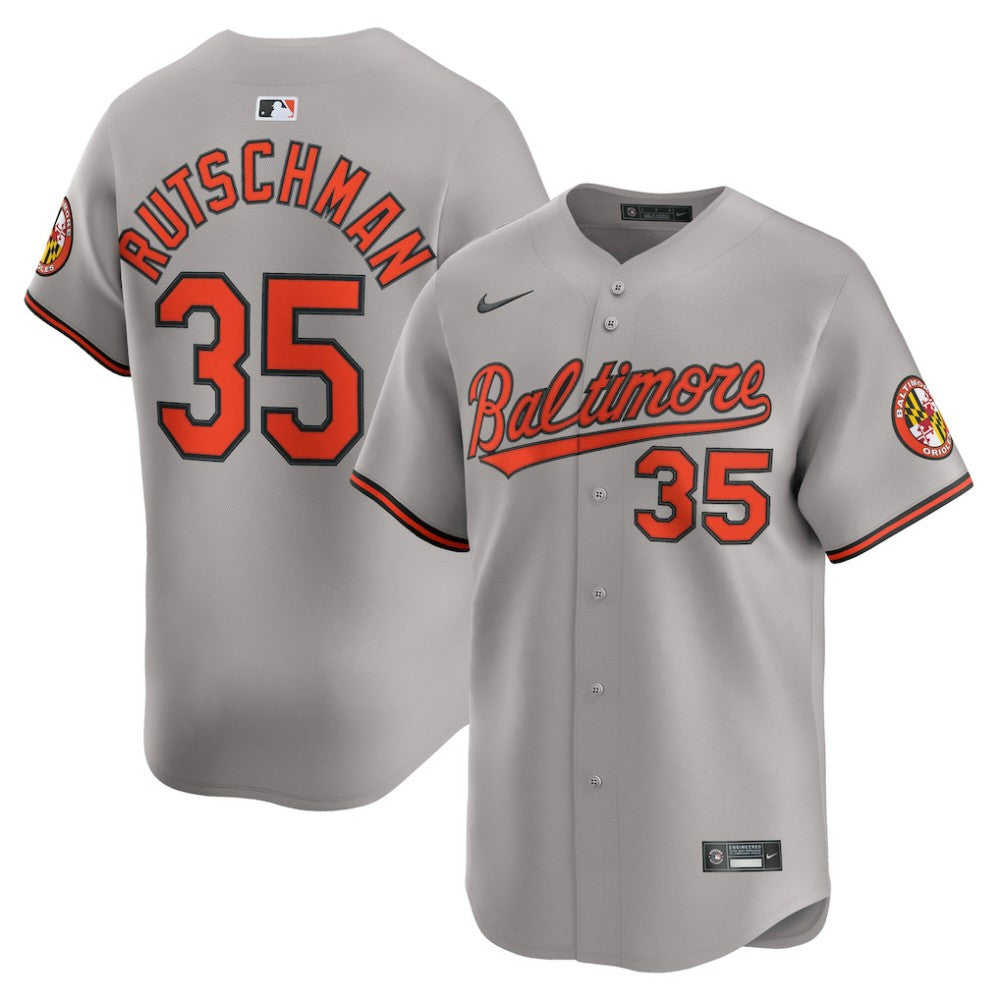 Adley Rutschman Baltimore Orioles Road Limited Player Jersey Gray | Nike