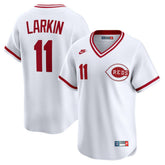 Barry Larkin Cincinnati Reds Throwback Cooperstown Collection Limited Jersey - White