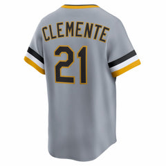 Roberto Clemente Pittsburgh Pirates Throwback Cooperstown Collection Limited Jersey - Gray