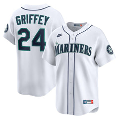 Ken Griffey Jr. Seattle Mariners Throwback Cooperstown Collection Limited Jersey White | Nike