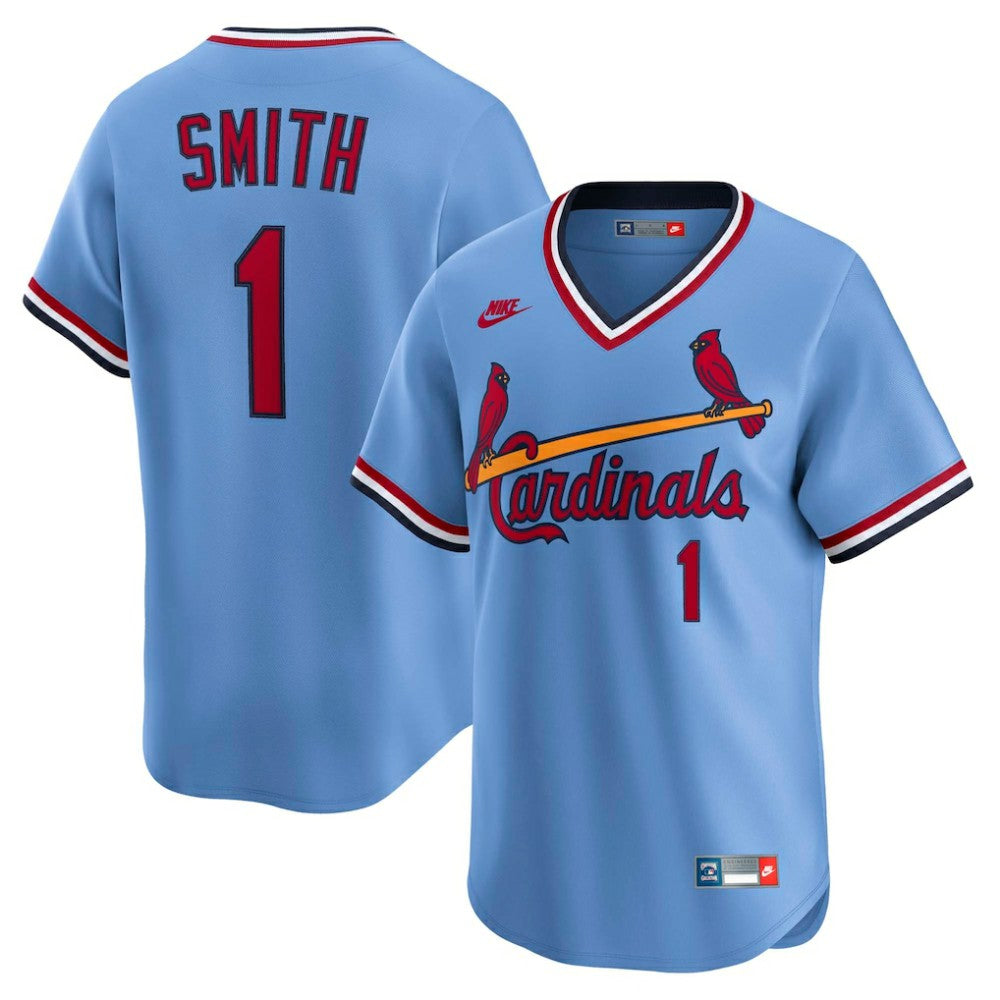 Ozzie Smith St. Louis Cardinals Throwback Cooperstown Collection Limited Jersey Blue | Nike