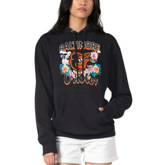Baltimore Orioles G-III 4Her by Carl Banks Women's Flowers Graphic Pullover Hoodie Black