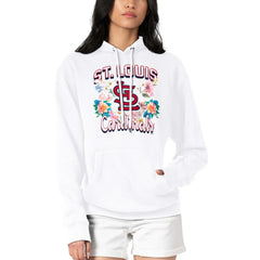 St. Louis Cardinals G-III 4Her by Carl Banks Women's Flowers Graphic Pullover Hoodie White