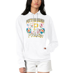 Pittsburgh Pirates G-III 4Her by Carl Banks Women's Flowers Graphic Pullover Hoodie White