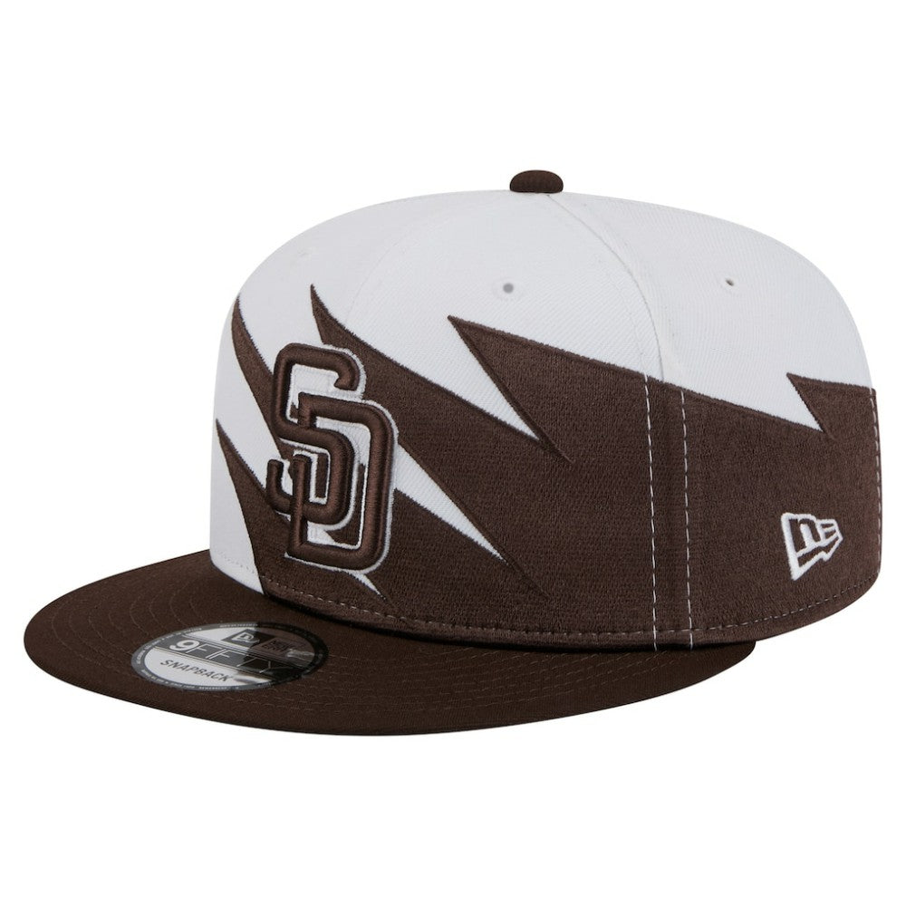 San Diego Padres Jagged 9FIFTY Snapback Hat Brown/White | New Era