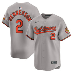 Gunnar Henderson Baltimore Orioles Road Limited Player Jersey - Gray