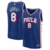 Paul George Philadelphia 76ers Fast Break Replica Player Jersey - Icon Edition - Royal